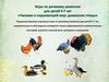 Игры по речевому развитию для детей 5-7 лет "Человек и окружающий мир: домашние птицы"