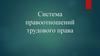 Система правоотношений трудового права