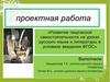 Проектная работа