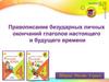 Правописание безударных личных окончаний глаголов настоящего и будущего времени