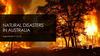 Natural disasters in australia