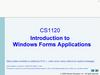 Introduction to Windows Forms Applications
