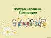 Фигура человека. Пропорции