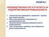 Производственный учет и отчетность на предпритиях мясной промышленности. Лекция № 3