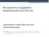 Инструменты поддержки добровольчества в России