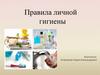 Правила личной гигиены