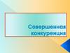 Совершенная конкуренция