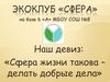 Экоклуб Сфера. Деятельность клуба