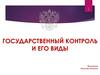 Государственный контроль и его виды