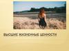 Высшие жизненные ценности