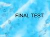 Final test