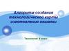 Алгоритм создания технологической карты изготовления вешалки