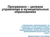 Программно – целевое управление в муниципальных образованиях
