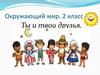 Окружающий мир. 2 класс. Ты и твои друзья