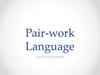 Pair-work Language