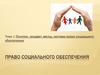 Право социального обеспечения. Тема 1