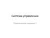 Система управления. Практическое задание 1