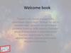 Welcome book