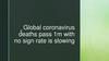 Global coronavirus deaths pass 1m with no sign rate is slowing