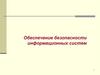 Обеспечение безопасности информационных систем