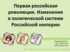 Первая российская революция. Изменения в политической системе Российской империи