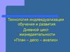 Технология индивидуализации обучения и развития. Дневной цикл жизнедеятельности