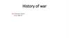 History of war