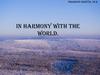 In harmony with the world