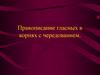 Правописание гласных в корнях с чередованием