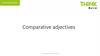 Think level . Comparative adjectives