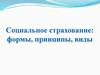 Социальное страхование: формы, принципы, виды