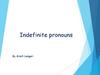 Indefinite pronouns