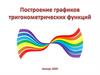 Построение графиков тригонометрических функций