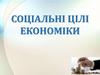 Соціальні цілі економіки