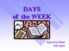 Days of the week