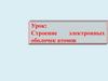 Строение электронных оболочек атомов
