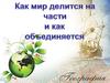 Как мир делится на части и как объединяется