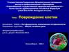 Патология клетки. Лекция ПФ