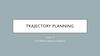 Trajectory Planning