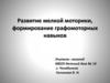 Развитие мелкой моторики, формирование графомоторных навыков