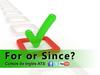 For or Since?