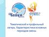 Тематический и профильный лагерь. Характеристика основных периодов смены