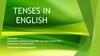 Tenses in english