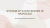 System of state bodies in Morocco