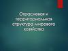 Отраслевая и территориальная структура мирового хозяйства