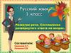 Развитие речи. Составление развёрнутого ответа на вопрос