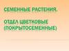 Семенные растения. Отдел Цветковые (Покрытосеменные)