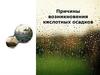 Причины возникновения кислотных осадков