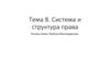 Система и структура права. Тема 8