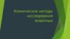Клинические методы исследования животных